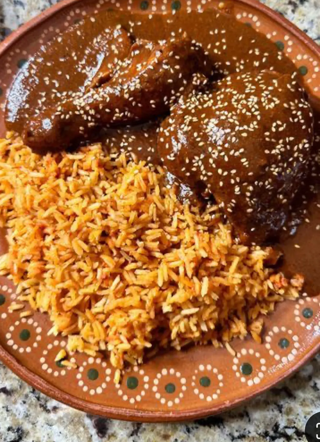 Mole Chicken Plate