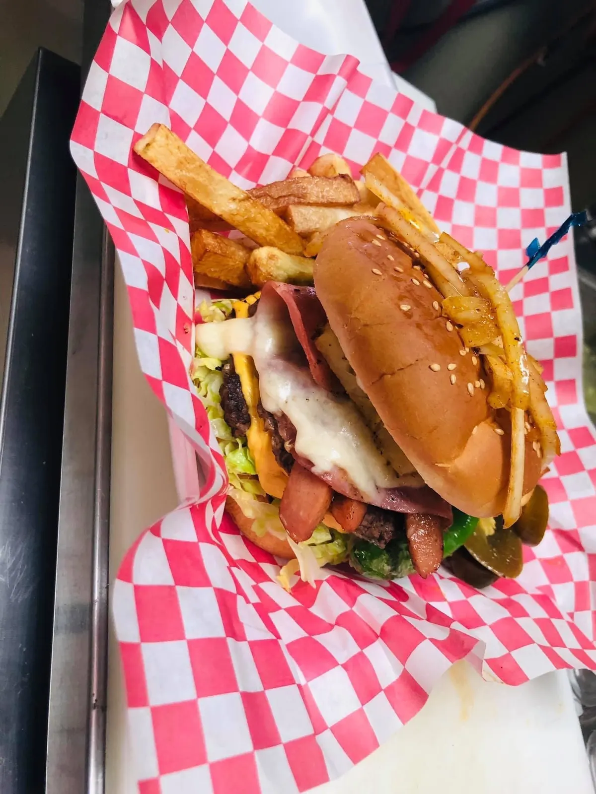 Loaded Mexican burger